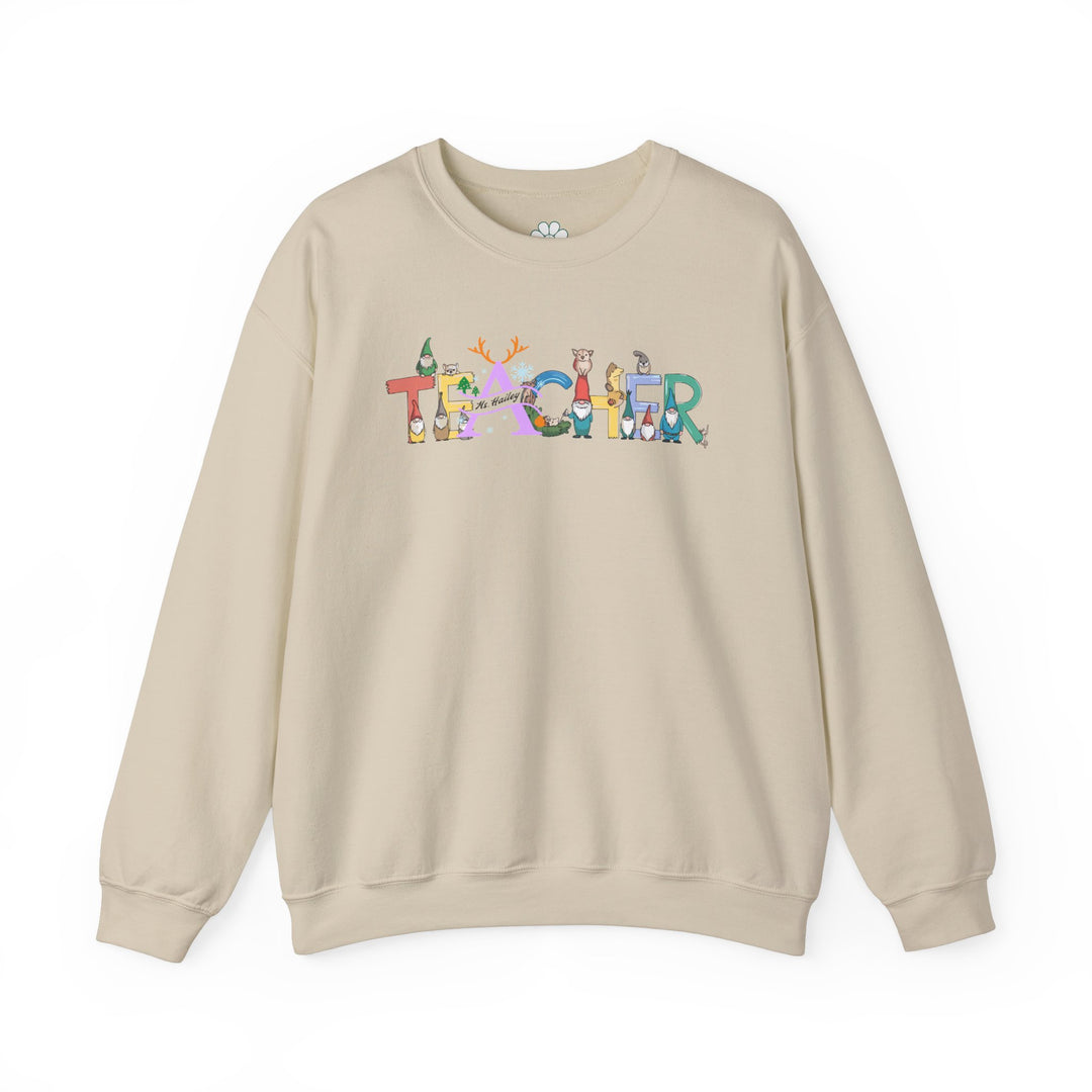 Personalized Christmas Teacher Sweatshirt (S-3XL)