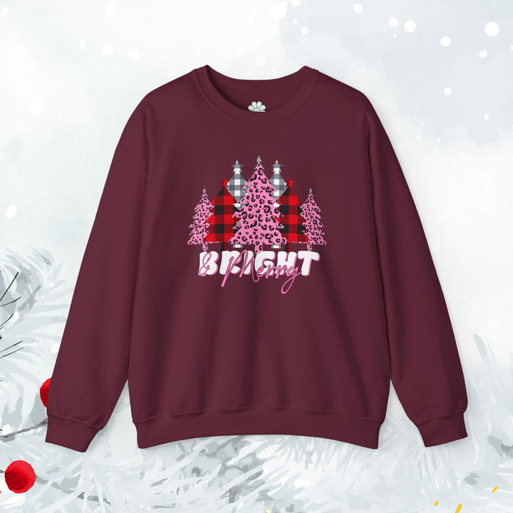 Merry & Bright Sweatshirt, Christmas Sweatshirt (S-3XL)