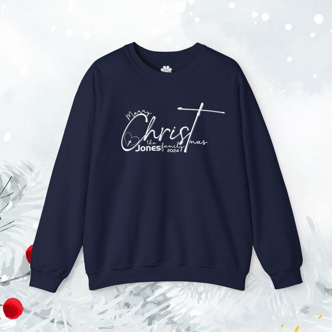 Personalized Merry CHRISTmas Sweatshirt