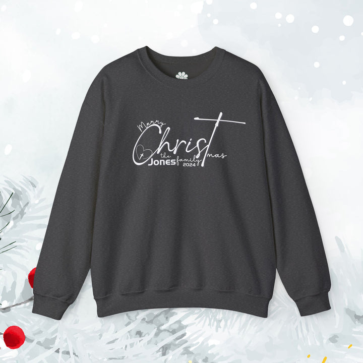 Personalized Merry CHRISTmas Sweatshirt