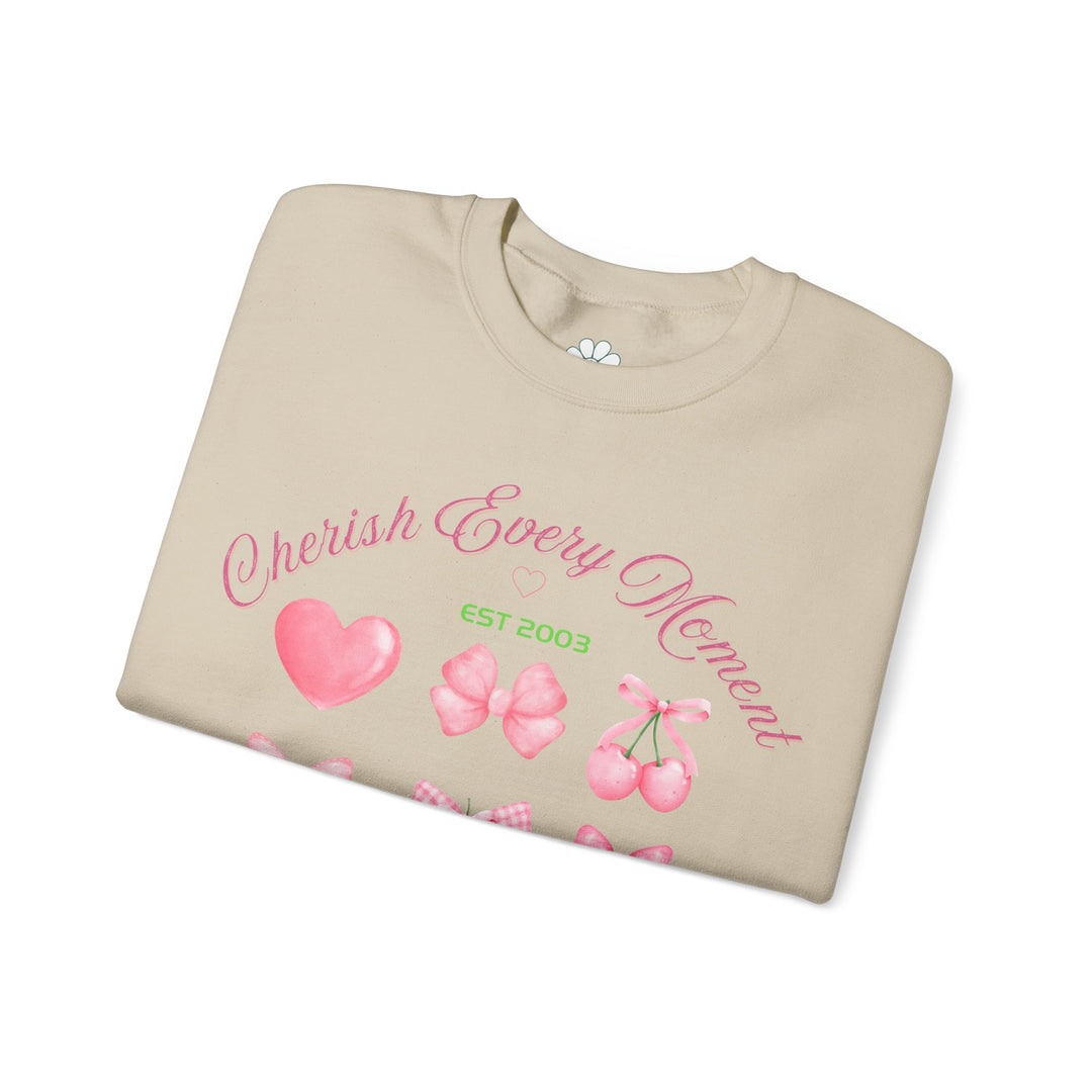 Personalized Self Love Sweatshirt, "Cherish Every Moment" Shirt. (S-3XL)