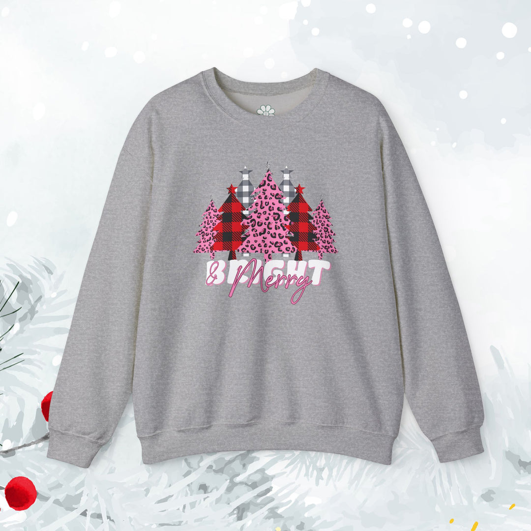 Merry & Bright Sweatshirt, Christmas Sweatshirt (S-3XL)