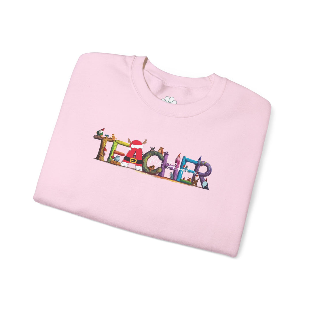 Personalized Christmas Teacher Sweatshirt (S-3XL)