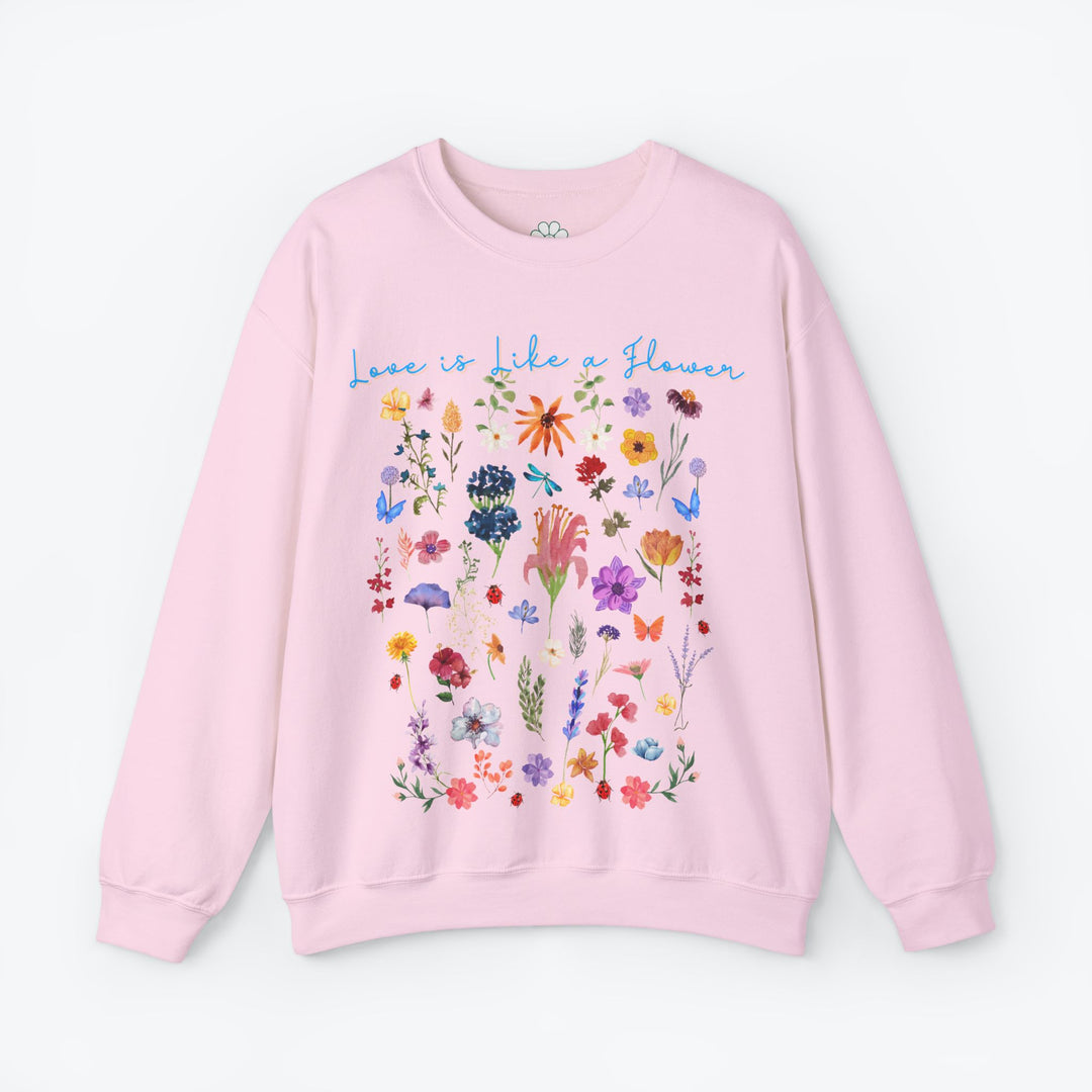 Love is Like a Flower Crewneck Sweatshirt (S-3XL)