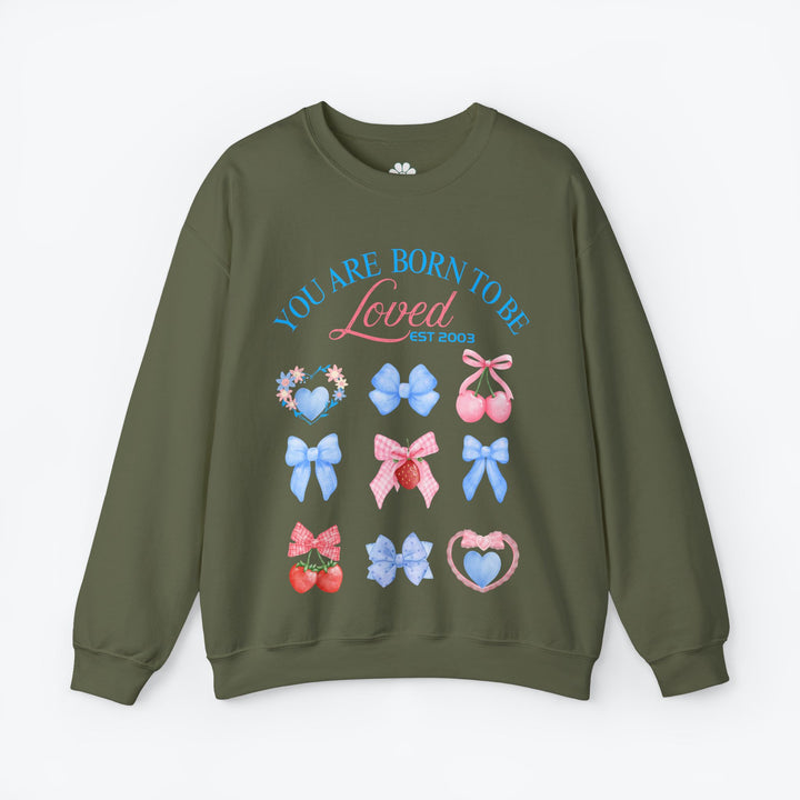 Personalized Self Love Sweatshirt, "You are Born To Be Loved" Shirt. (S-3XL)