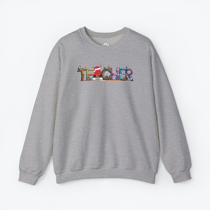 Personalized Christmas Teacher Sweatshirt (S-3XL)