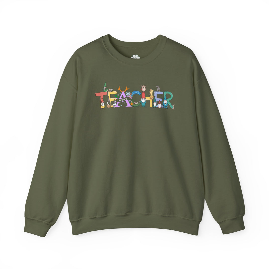 Personalized Christmas Teacher Sweatshirt (S-3XL)