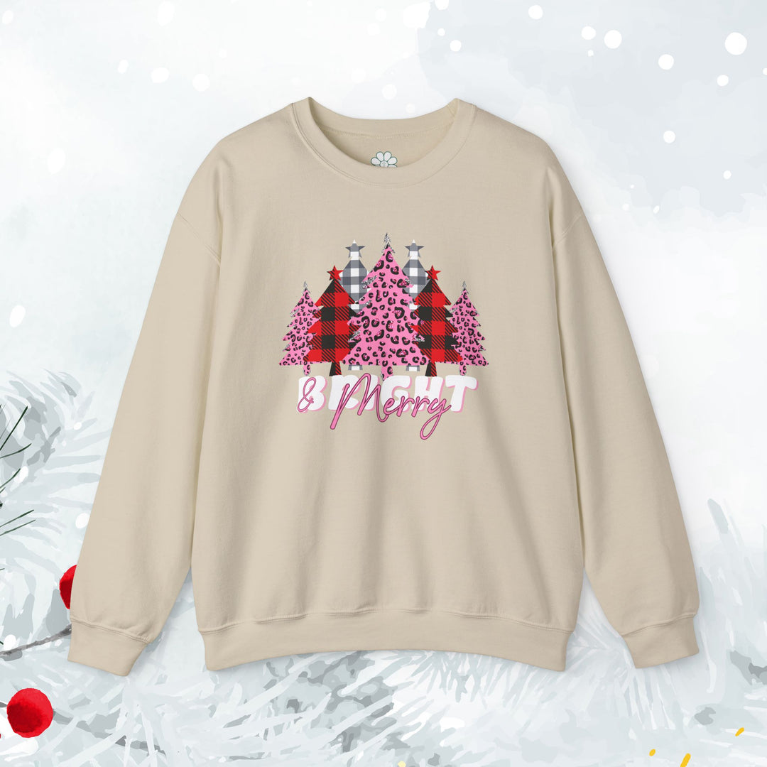 Merry & Bright Sweatshirt, Christmas Sweatshirt (S-3XL)