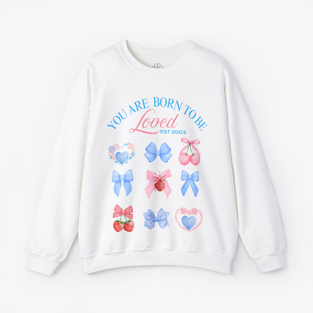 Personalized Self Love Sweatshirt, "You are Born To Be Loved" Shirt. (S-3XL)