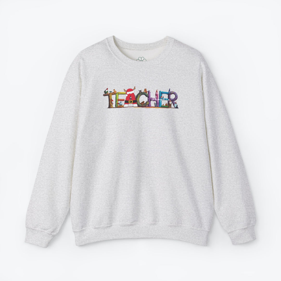 Personalized Christmas Teacher Sweatshirt (S-3XL)