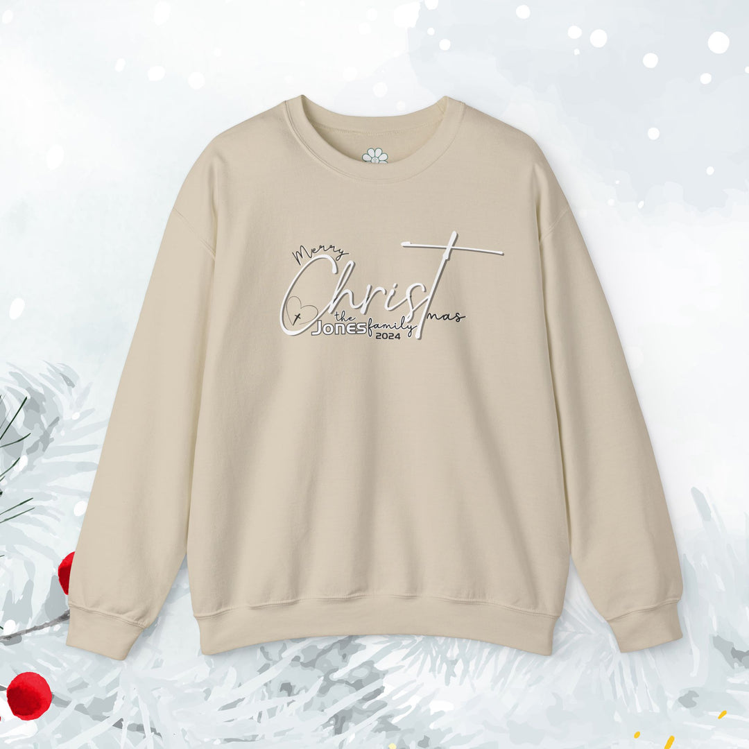 Personalized Merry CHRISTmas Sweatshirt