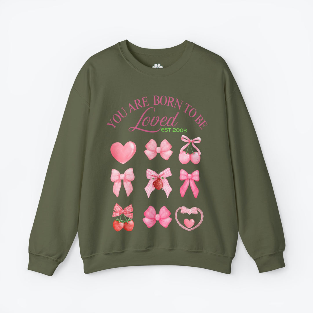 Personalized Self Love Sweatshirt, "You are Born To Be Loved" Shirt. (S-3XL)