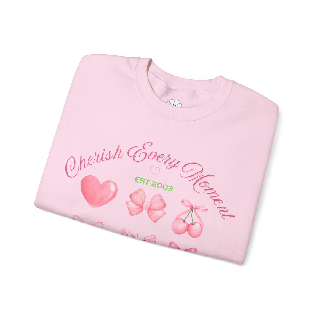 Personalized Self Love Sweatshirt, "Cherish Every Moment" Shirt. (S-3XL)