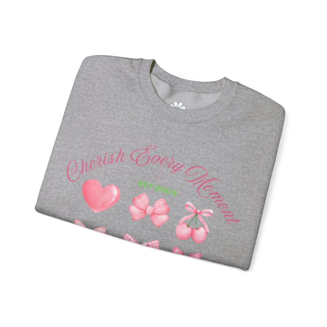 Personalized Self Love Sweatshirt, "Cherish Every Moment" Shirt. (S-3XL)