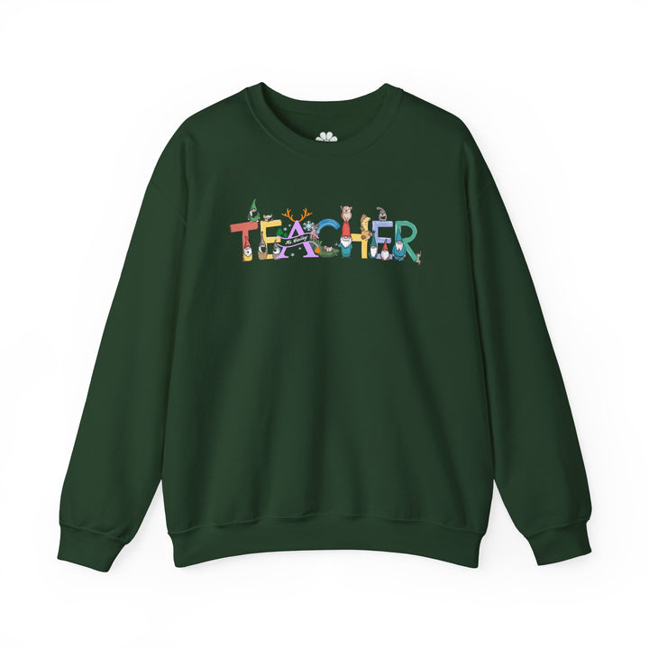 Personalized Christmas Teacher Sweatshirt (S-3XL)