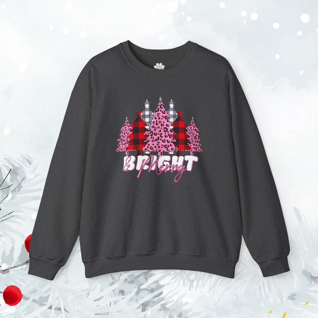 Merry & Bright Sweatshirt, Christmas Sweatshirt (S-3XL)