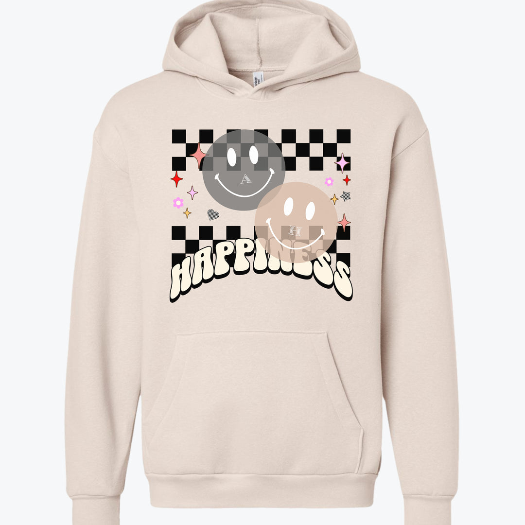 Happiness Custom Initial Premium Hoodie