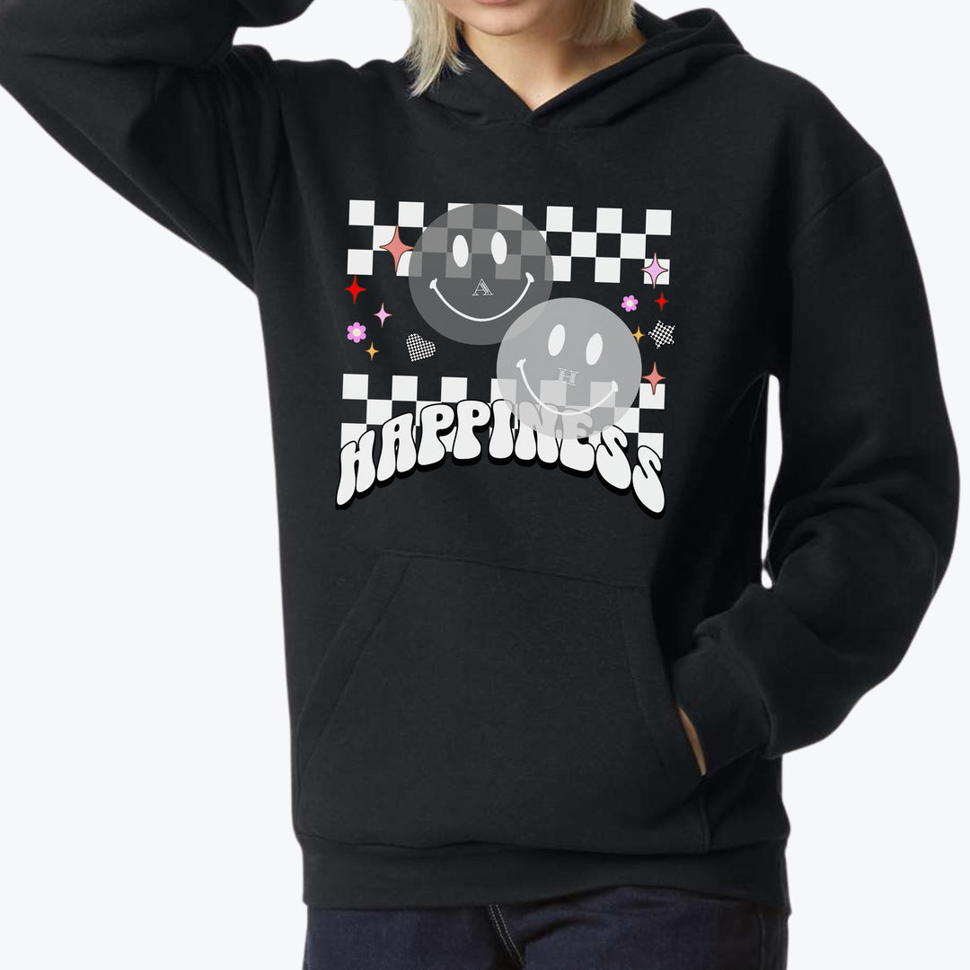 Happiness Custom Initial Premium Hoodie