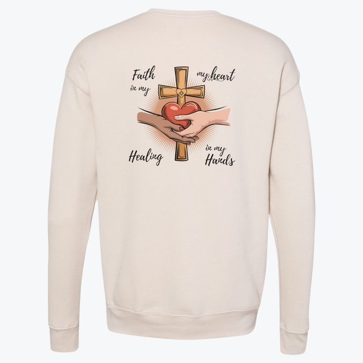 Faith in My Heart Graphic Premium Crewneck Sweatshirt