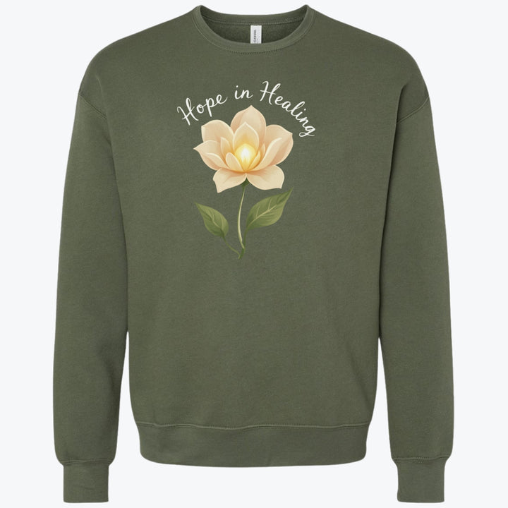 Hope in Healing Oversized Graphic Nurse, Medical Premium Crewneck Sweatshirt