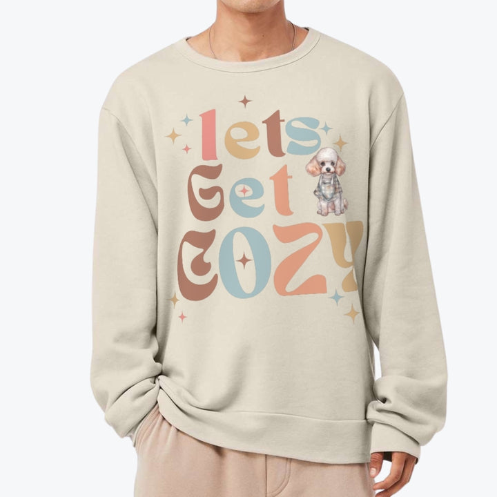 Let's Get Cozy Personalized Oversized Graphic Premium Crewneck Sweatshirt