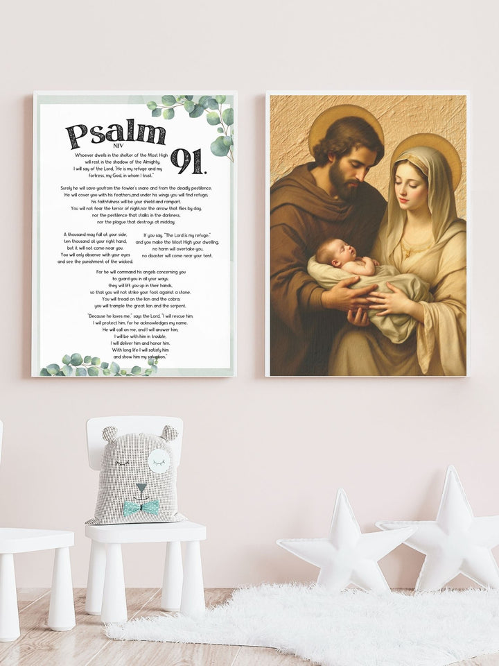 Holy Family Wall Art,  Wall Art Digital Download,  Christian Wall Art,