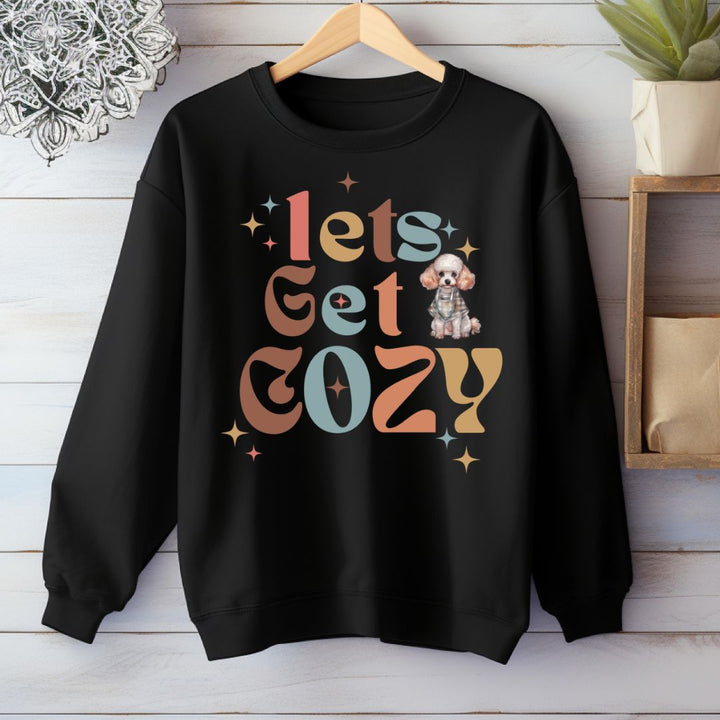 Let's Get Cozy Personalized Oversized Graphic Crewneck Sweatshirt