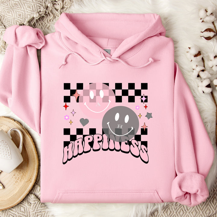 Happiness Personalized Initial Hoodie