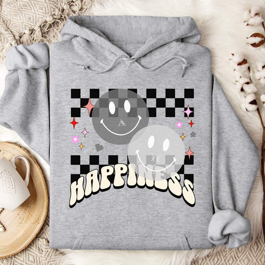 Happiness Personalized Initial Hoodie