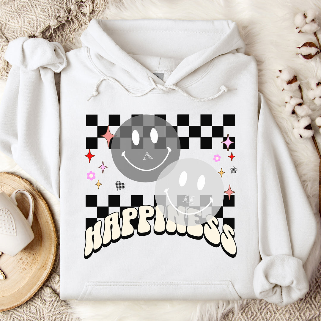 Happiness Personalized Initial Hoodie