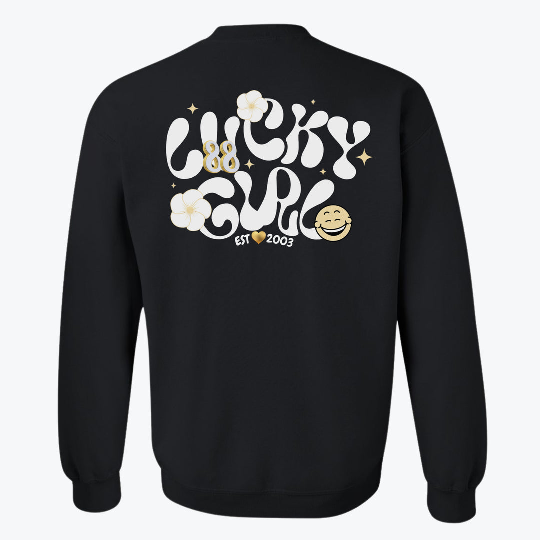 Lucky Charm 88 Personalized Oversized Premium Crewneck Sweatshirt .