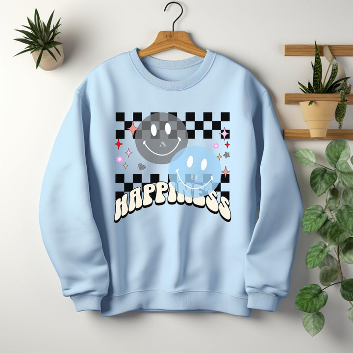 Happiness Custom Initial Crewneck Sweatshirt