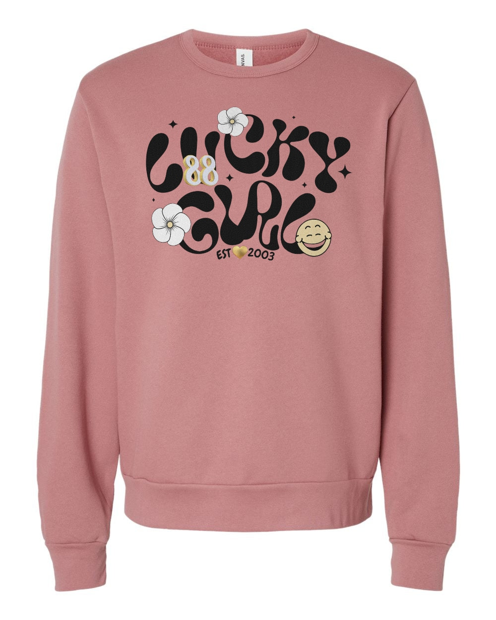 Lucky Charm 88 Personalized Oversized Premium Crewneck Sweatshirt .